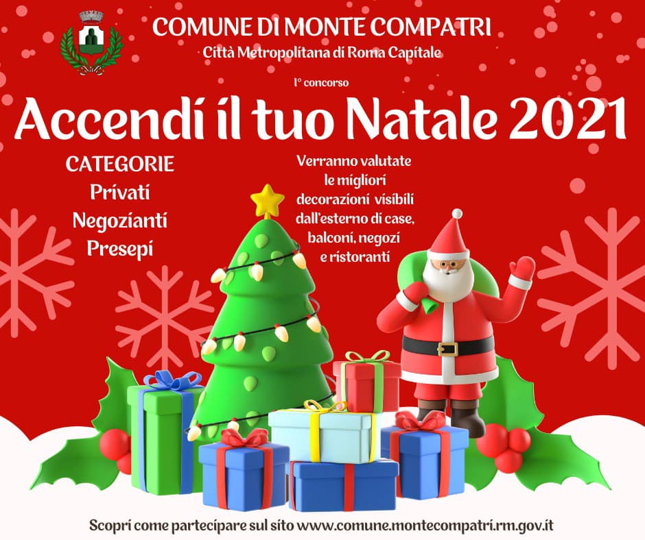 Primo concorso Accendi il tuo Natale 2021 a Monte Compatri